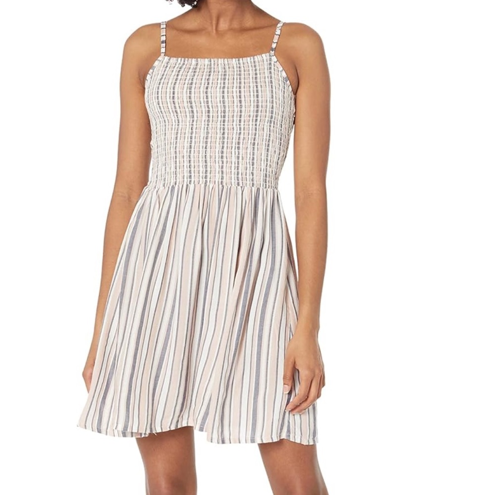 Angie Blue White and Pink Stripe Sundress